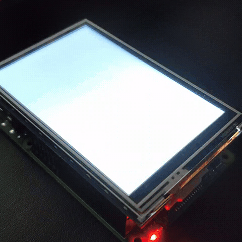 LCD rendering a character grid